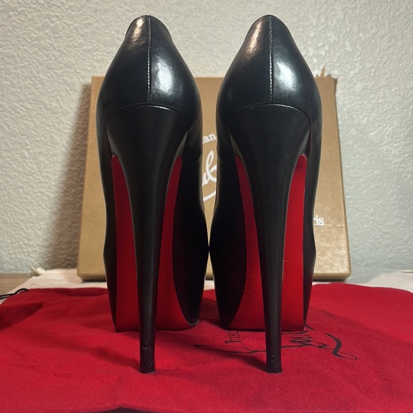 SOLD✨Christian Louboutin✨ Daffodile 160mm Kid Chunky Platform Pumps Size 38 - Picture 5 of 14